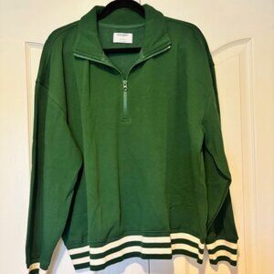 Old Navy SoComfy Oversized Half-Zip Sweatshirt L NWT